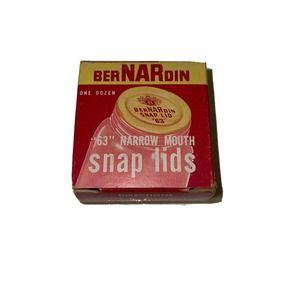 VINTAGE BERNARDIN STANDARD MASON SNAP LIDS EVANSVILLE INDIANA